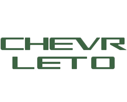 Tailgate Letter Inserts Fits 2023-2027 Chevrolet Colorado