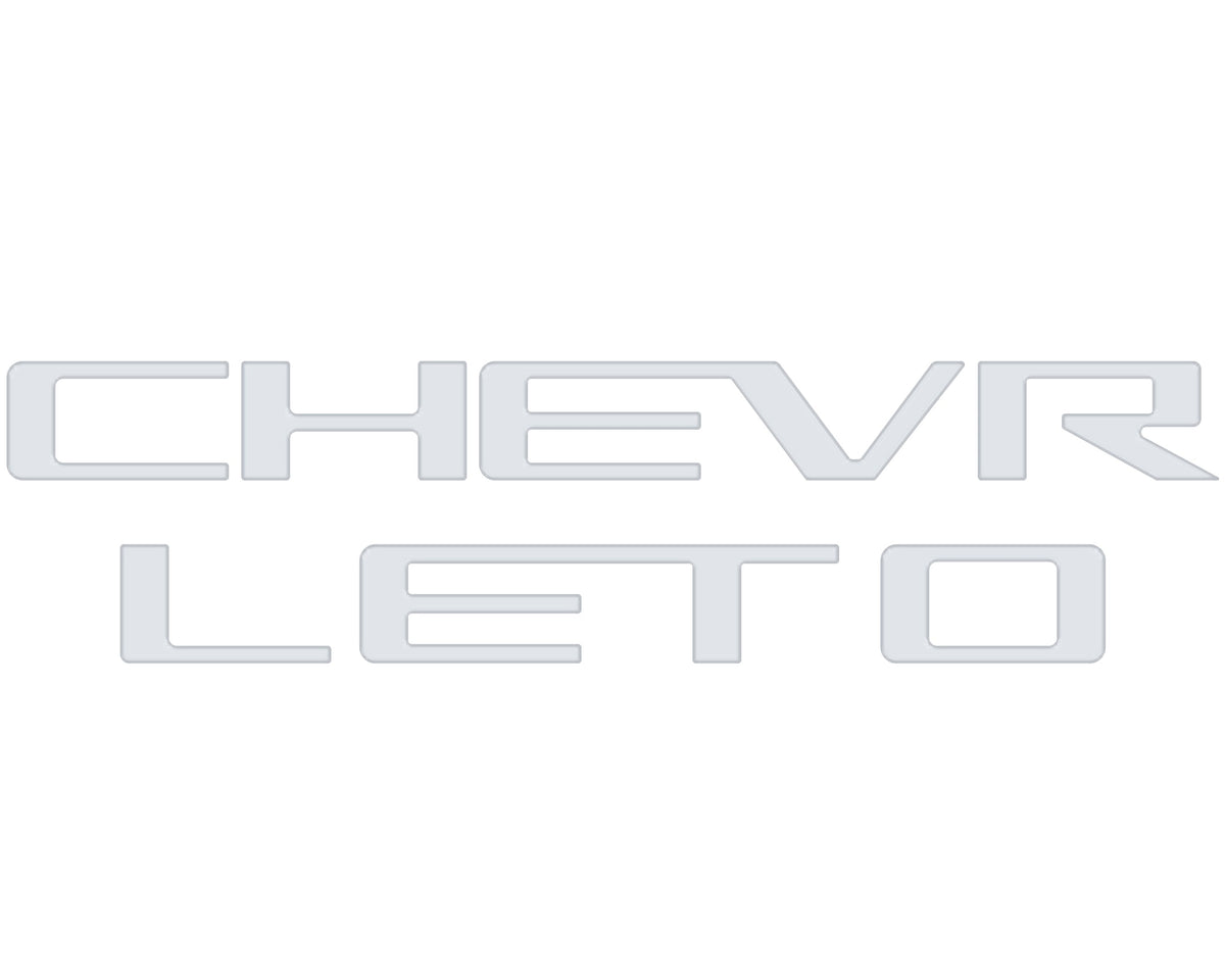 Tailgate Letter Inserts Fits 2023-2027 Chevrolet Colorado