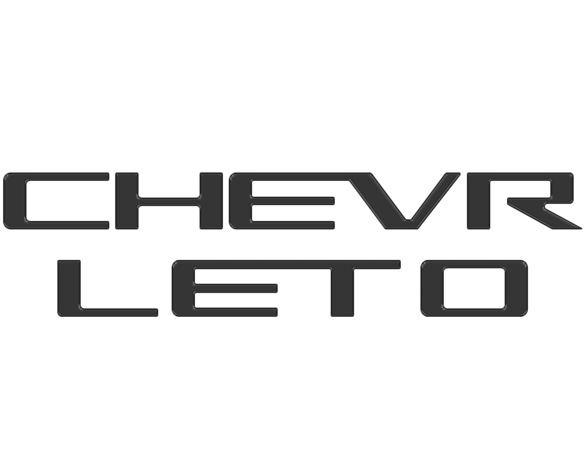 Tailgate Letter Inserts Fits 2023-2027 Chevrolet Colorado