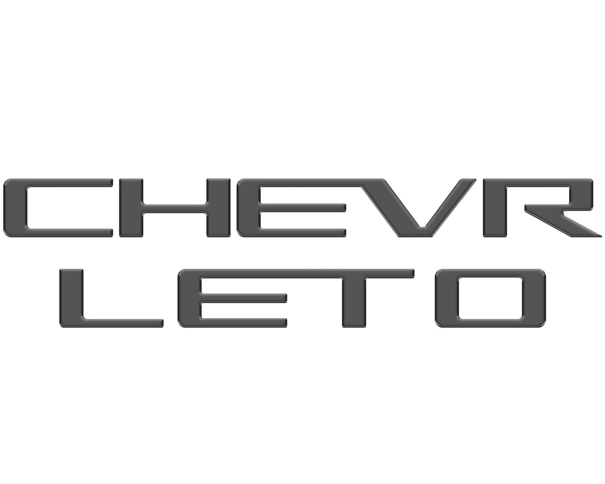 Tailgate Letter Inserts Fits 2023-2027 Chevrolet Colorado