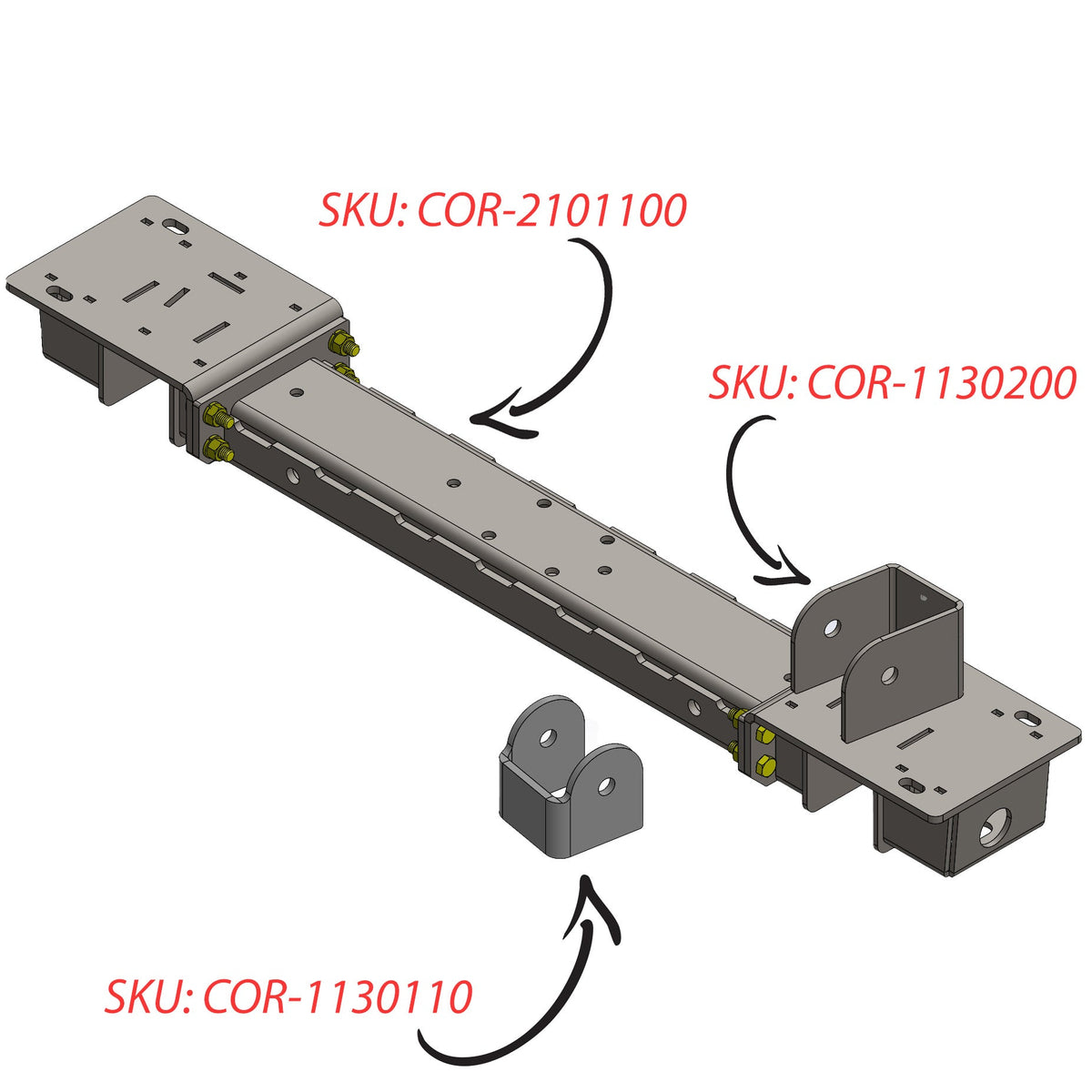 Jeep Cherokee 3-Link Upper Bracket 1984-2001 XJ Clayton Off Road