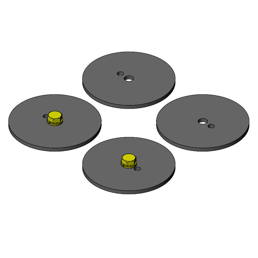 Jeep Wrangler Rear Coil Spring Retainer Kit 1997-2006 TJ/LJ Clayton Off Road