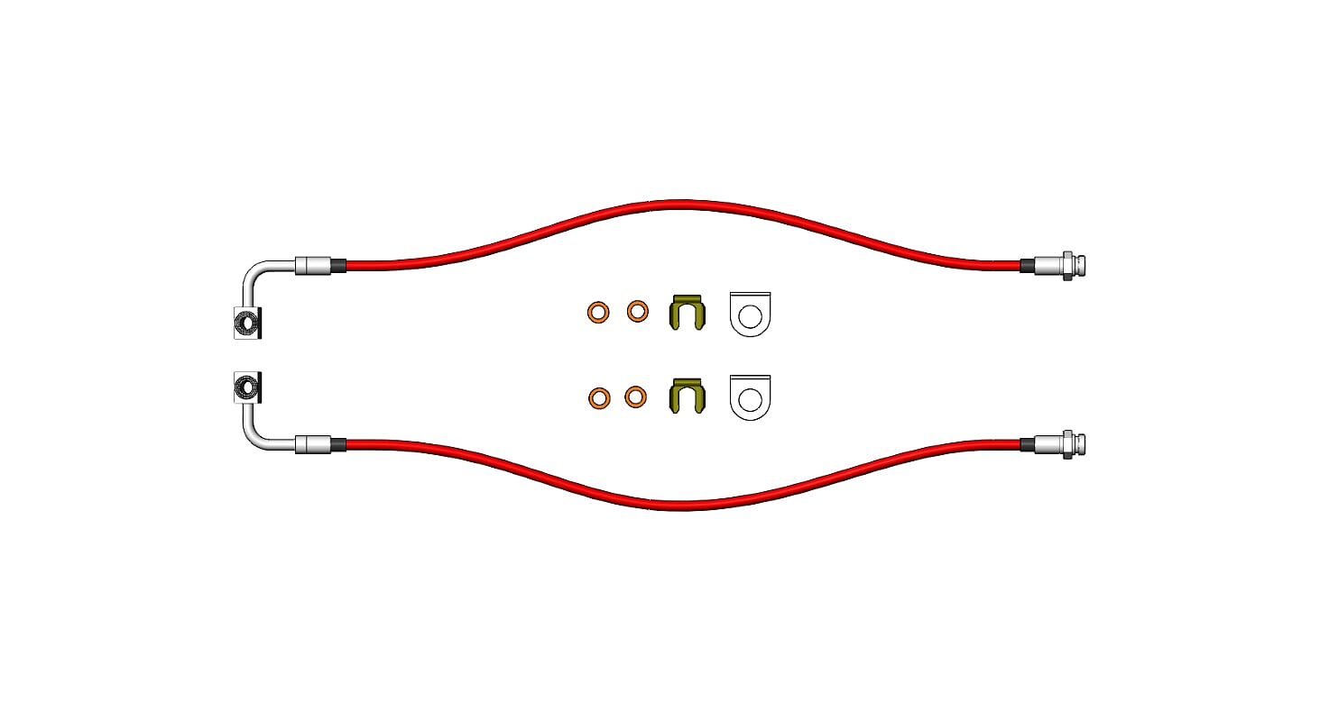Jeep Gladiator Rear Brake Lines for 2020-Up Gladiator Clayton Off Road