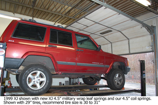 Jeep Cherokee 4.5 Inch Rear Leaf Springs Pair 1984-2001 XJ Clayton Off Road