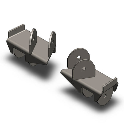 Jeep Wrangler Rear Frame Brackets 1997-2006 TJ Clayton Off Road
