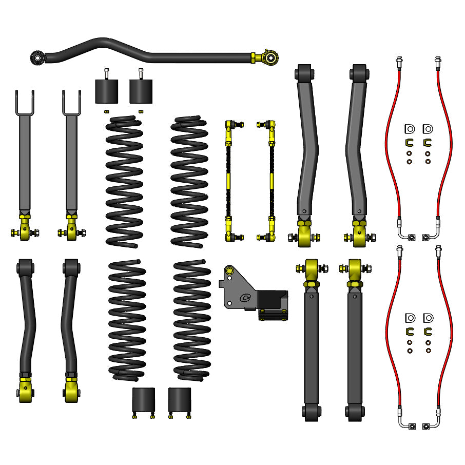 Jeep Wrangler 2.5 Inch Premium Lift Kit 07-18 JK  Clayton Off Road