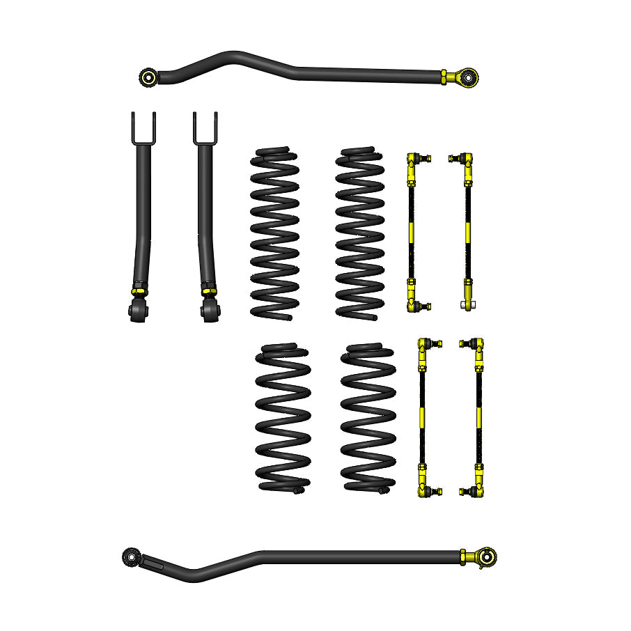 Jeep Wrangler Diesel 2.5 inch Ride Right+ Lift Kit 4DR For 18+ Wrangler JL Clayton Offroad