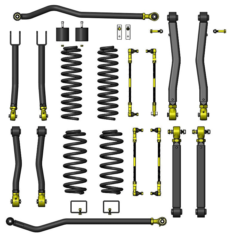 Jeep Wrangler Diesel 3.5 Inch Premium Lift Kit For 18+ Wranger JL Clayton Offroad