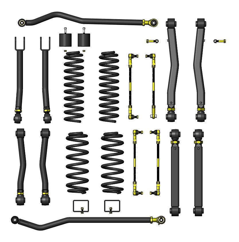 Jeep JL Lift Kit 2.5 Inch For 18-Present Wrangler JL Overland Plus Lift Kit Clayton Off Road