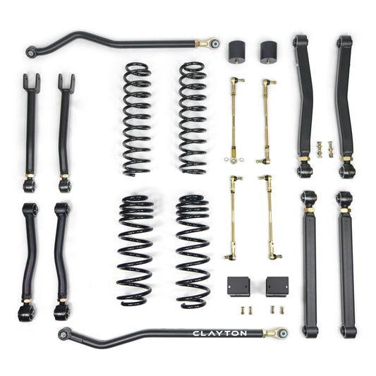 Jeep Wrangler 4XE 2.5 Inch Overland Plus Lift Kit 2021+ JL Clayton Off Road