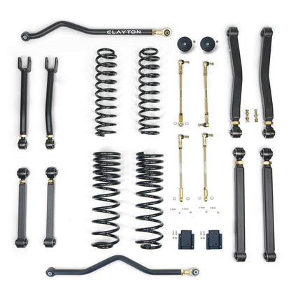 Jeep Gladiator Diesel 1.5 Inch Overland Plus Lift Kit 2020+, JT Clayton Off Road