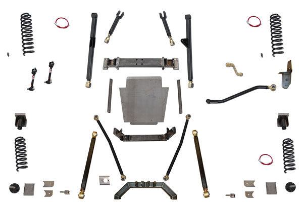 Jeep Cherokee 6.5 Inch Long Arm Lift Kit W/Rear Coil Conversion 84-01 XJ Clayton Off Road