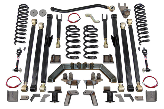 Jeep Wrangler 4.0 Inch Long Arm Lift Kit W/Rear 5 Inch Stretch 1997-2006 TJ Clayton Off Road