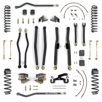 Jeep Wrangler Premium 3.5 Inch Long Arm Lift Kit 2018+ JL Clayton Off Road