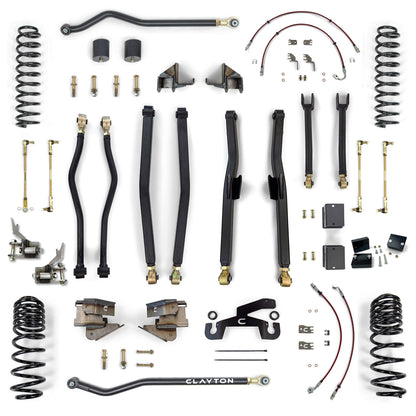 Jeep Wrangler Premium 4.5 Inch Long Arm Lift Kit 2018+ JL Clayton Off Road