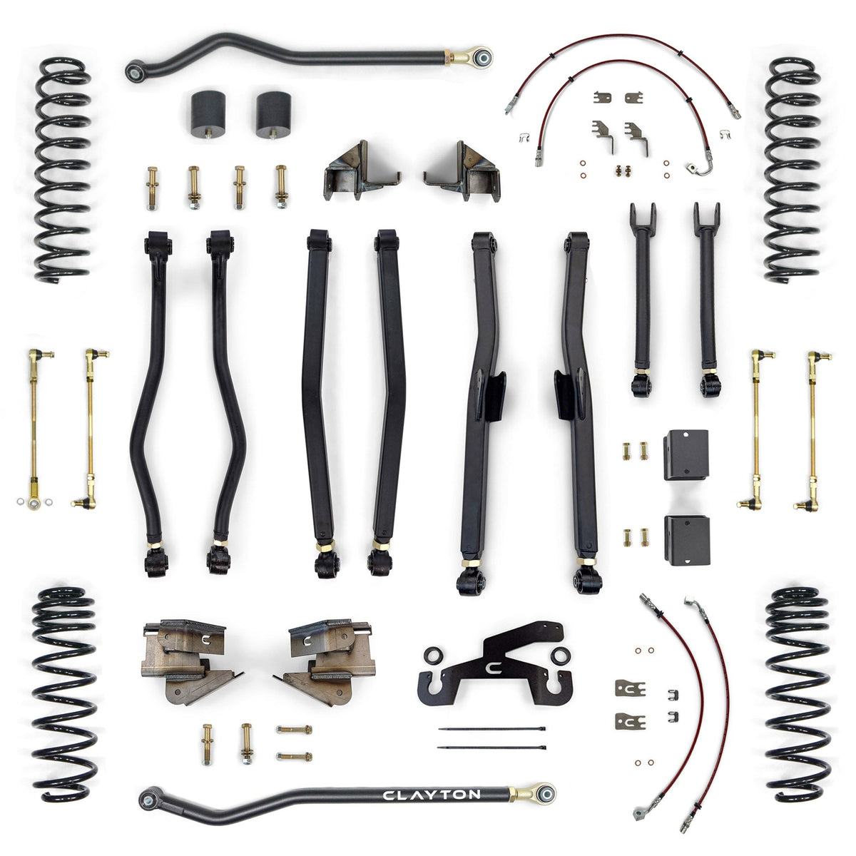 Jeep Wrangler Overland Plus 3.5 Inch Long Arm Lift Kit 2018+ JL Clayton Off Road