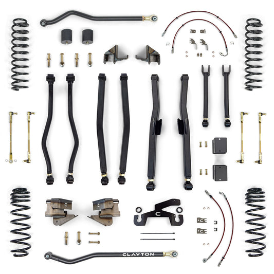 Jeep Wrangler Overland Plus 3.5 Inch Long Arm Lift Kit 2018+ JL Clayton Off Road