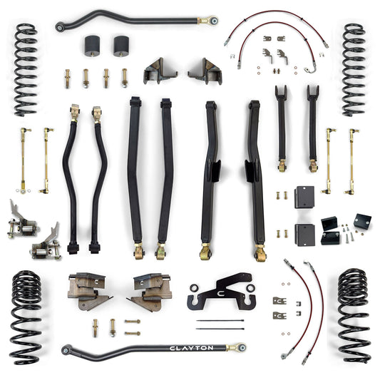 Jeep Wrangler Overland Plus 4.5 Inch Long Arm Lift Kit 2018+ JL Clayton Off Road