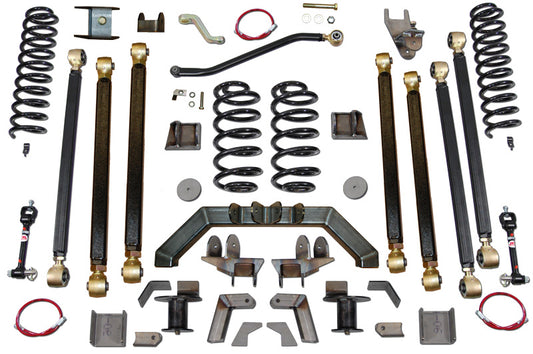 Jeep Wrangler 5.5 Inch Pro Series 3 Link Long Arm Lift Kit W/Rear 5 Inch Stretch 1997-2006 TJ Clayton Off Road