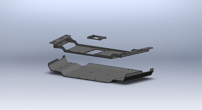 Jeep Wrangler Transfer Case Skid Plate 1997-2006 TJ Clayton Off Road