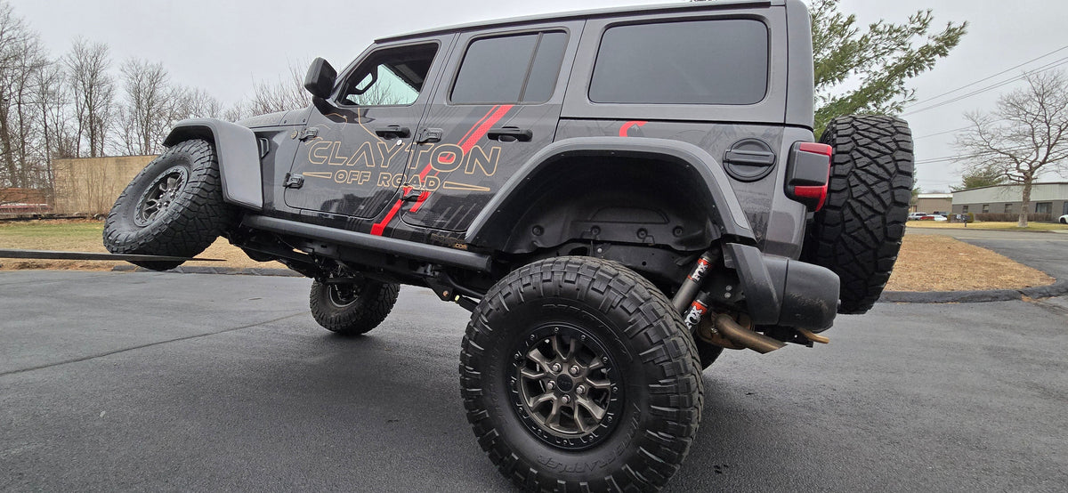 Jeep Wrangler Rear Bolt On Shock Bracket Control Arm Skids 2018+ JL Clayton Off Road