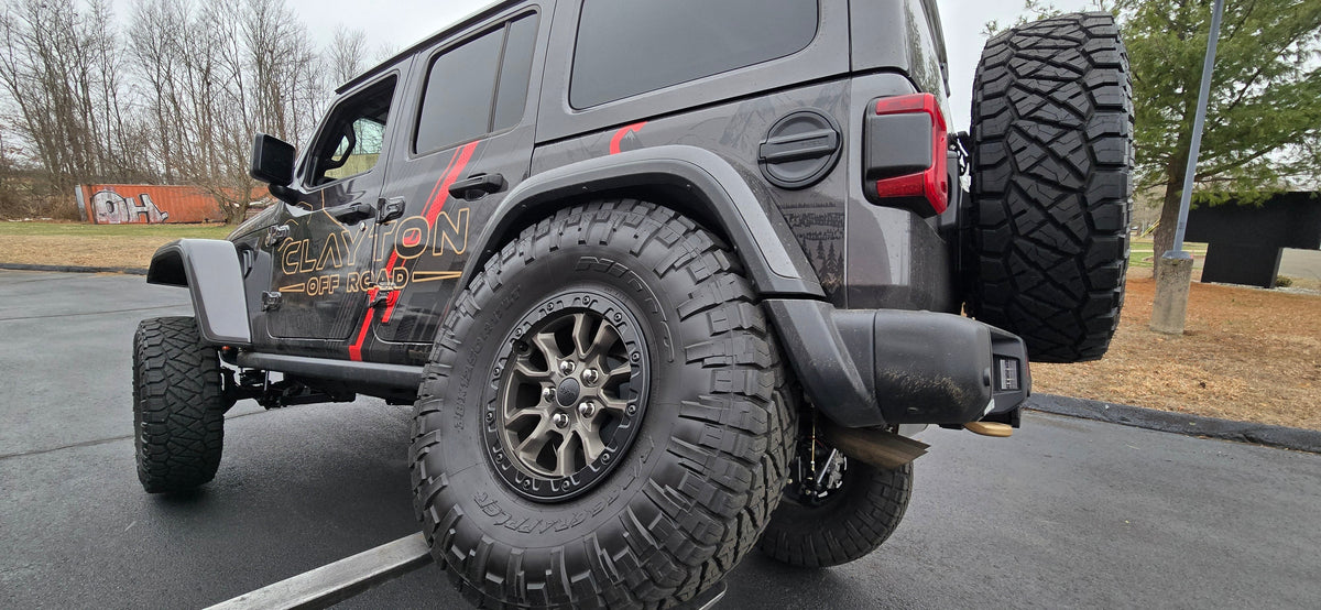 Jeep Wrangler Rear Bolt On Shock Bracket Control Arm Skids 2018+ JL Clayton Off Road
