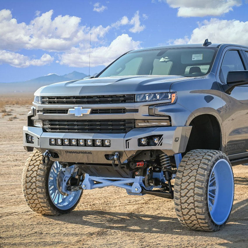 2019-Present Chevrolet Silverado 1500 Octane Front Bumper- W/ Parking Sensors Chassis Unlimited