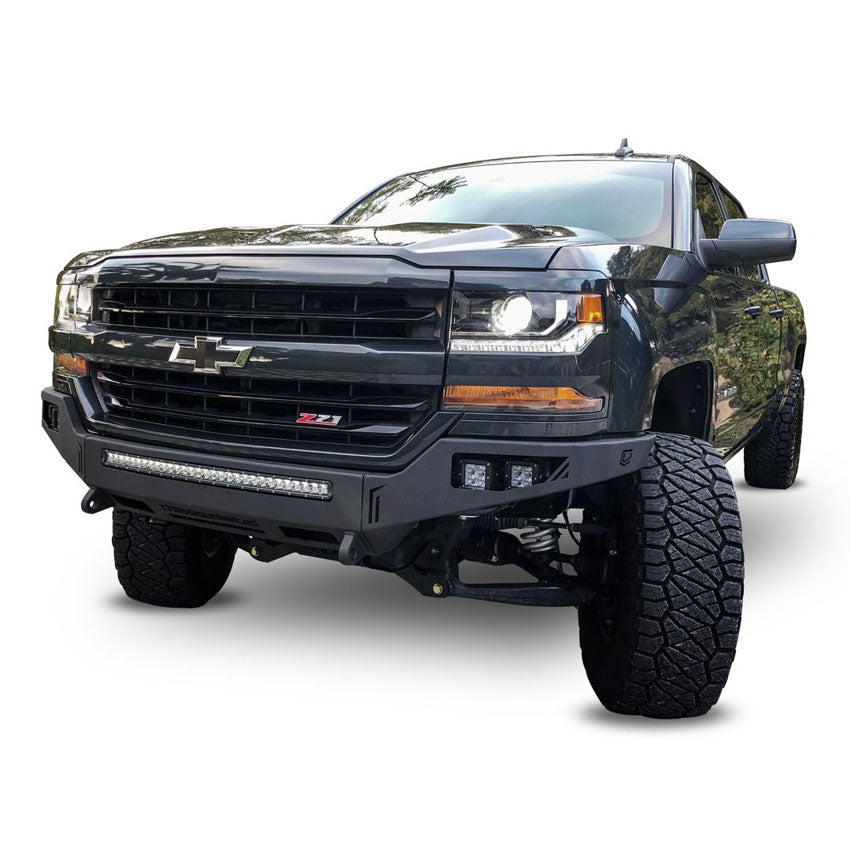 2016-2018 Chevrolet Silverado 1500 Octane Front Bumper W/ Parking Sensors Chassis Unlimited