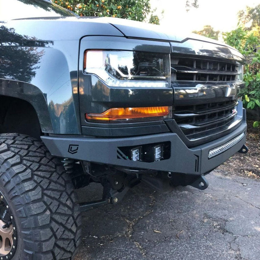 2016-2018 Chevrolet Silverado 1500 Octane Front Bumper W/ Parking Sensors Chassis Unlimited