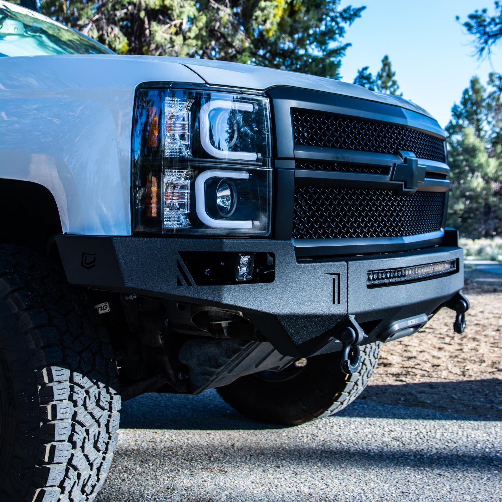 2014-2015 Chevrolet Silverado 1500 Octane Front Winch Bumper- With Parking Sensors Chassis Unlimited