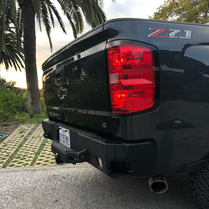 2014-2018 Chevy Silverado 1500 Octane Rear Bumper W/ Parking Sensors Chassis Unlimited