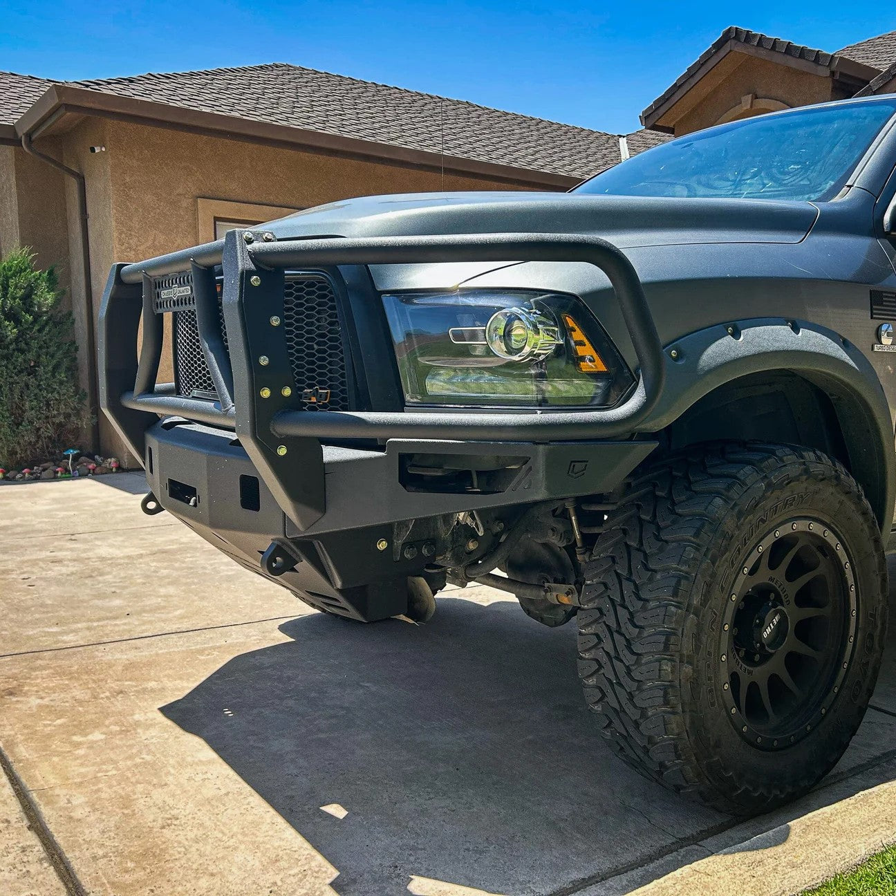 10-18 RAM 2500/3500 Octane Front Winch Bumper W/Guard No Parking Sensors Chassis Unlimited