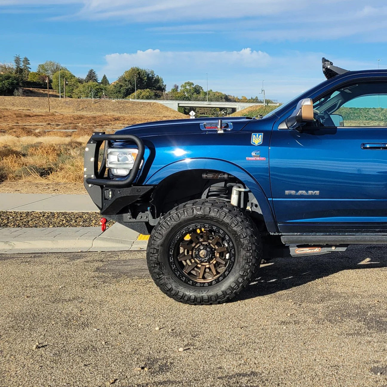 19-23 RAM 2500/3500 Octane Front Winch Bumper W/ Guard No Parking Sensors