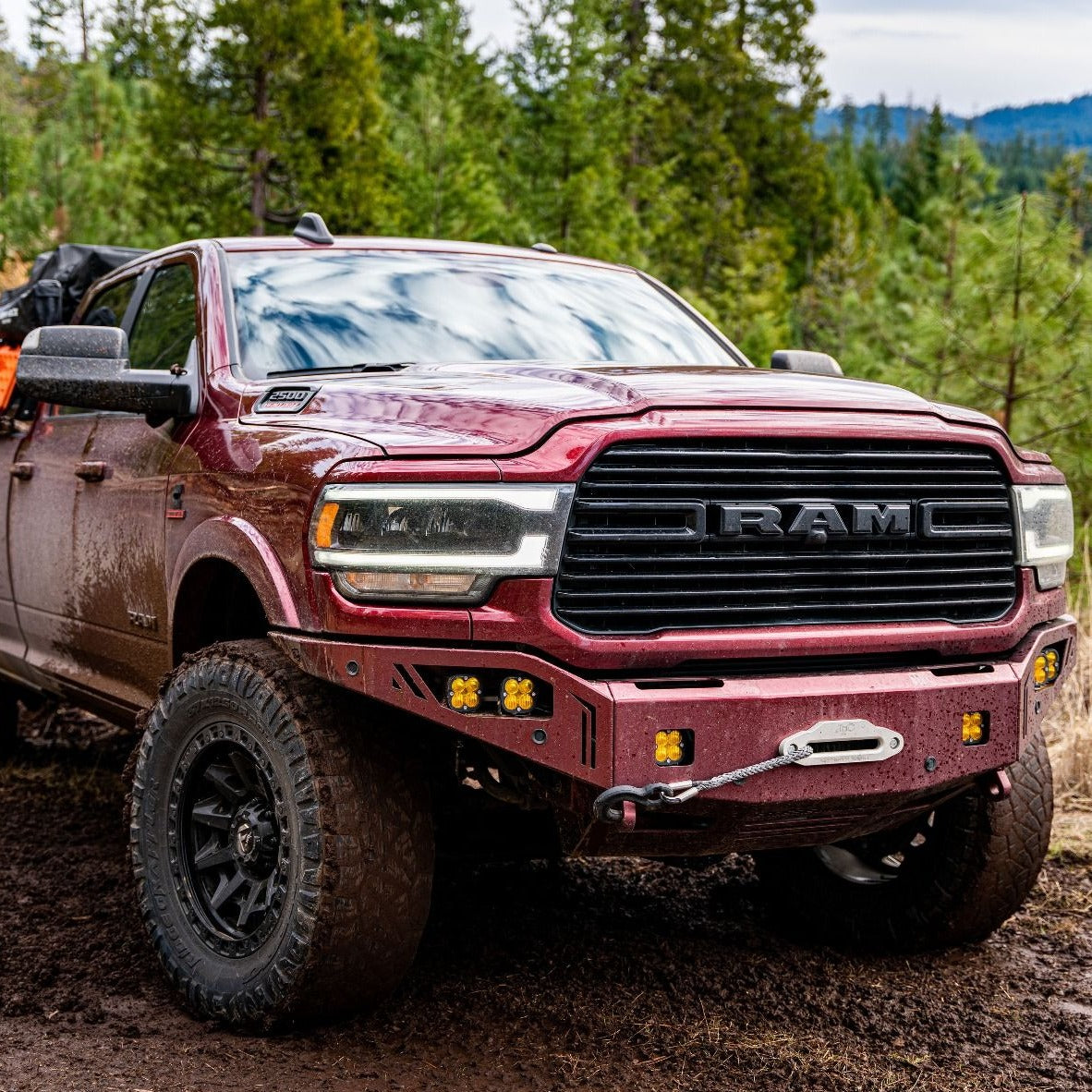 2019-2022 Ram 2500/3500 Octane Series Front Winch Bumper- No Sensors Chassis Unlimited