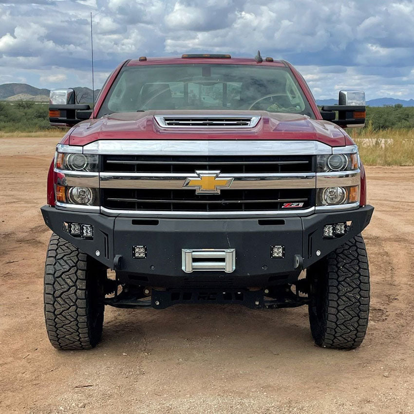 2015-2019 Chevy Silverado 2500/3500 Octane Front Winch Bumper- No Parking Sensors Chassis Unlimited