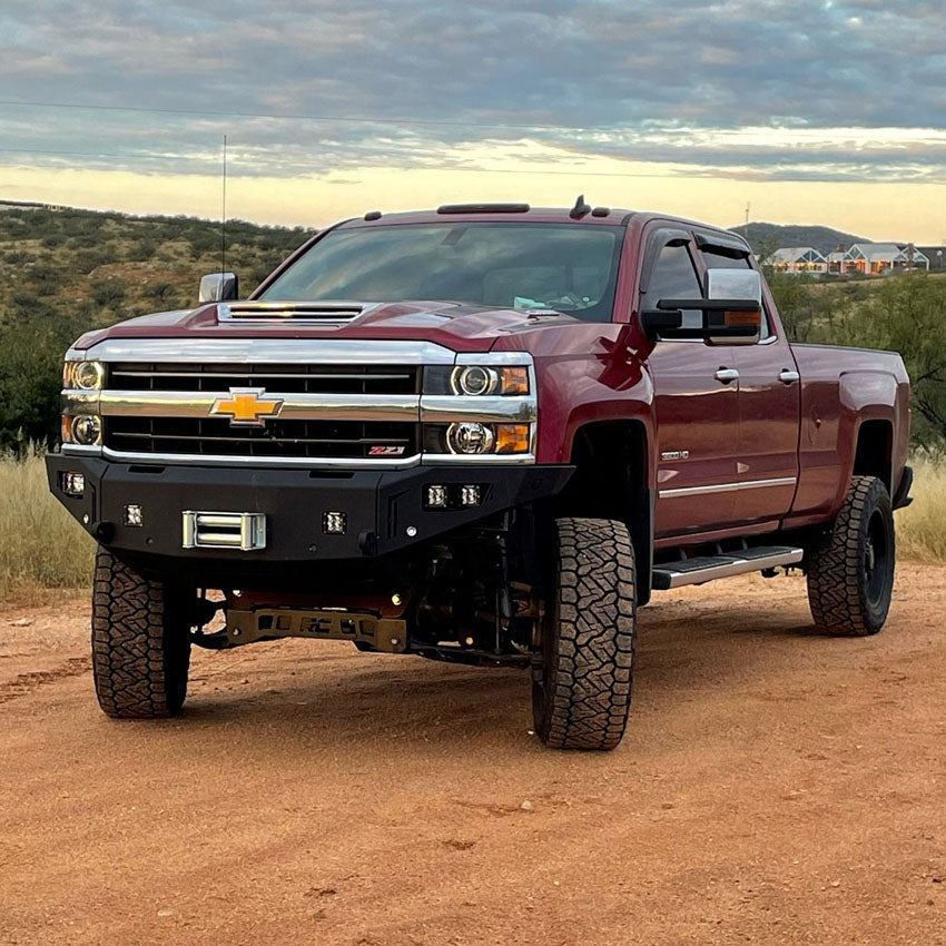 2015-2019 Chevy Silverado 2500/3500 Octane Front Winch Bumper- No Parking Sensors Chassis Unlimited