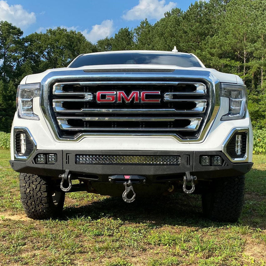 2019-2021 Sierra 1500 Octane Front Winch Bumper No Parking Sensors