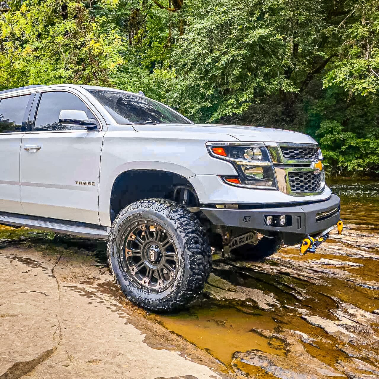 15-20 Tahoe/Suburban/Yukon Octane Front Winch Bumper With Parking Sensors Chassis Unlimited