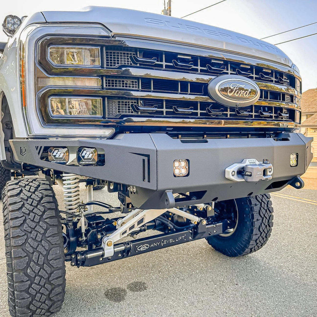 2023-Present Ford Superduty F250/F350 Octane Series Front Winch Bumper Raw Steel Chassis Unlimited