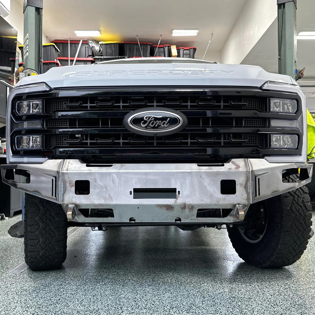 2023-Present Ford Superduty F250/F350 Octane Series Front Winch Bumper Raw Steel Chassis Unlimited