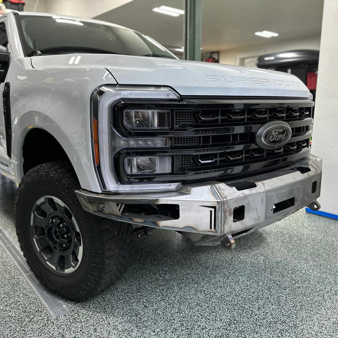 2023-Present Ford Superduty F250/F350 Octane Series Front Winch Bumper Raw Steel Chassis Unlimited