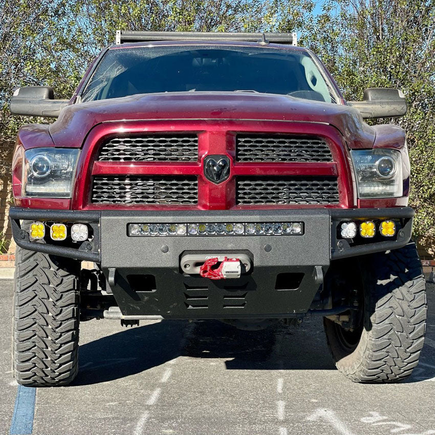 2010-2018 Ram 2500/3500 Diablo Front Winch Bumper W/ Parking Sensors Chassis Unlimited