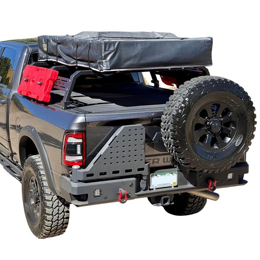 2010-2023 Ram 2500/3500 Octane Dual Swing Out Rear Bumper W/ Parking Sensors Chassis Unlimited