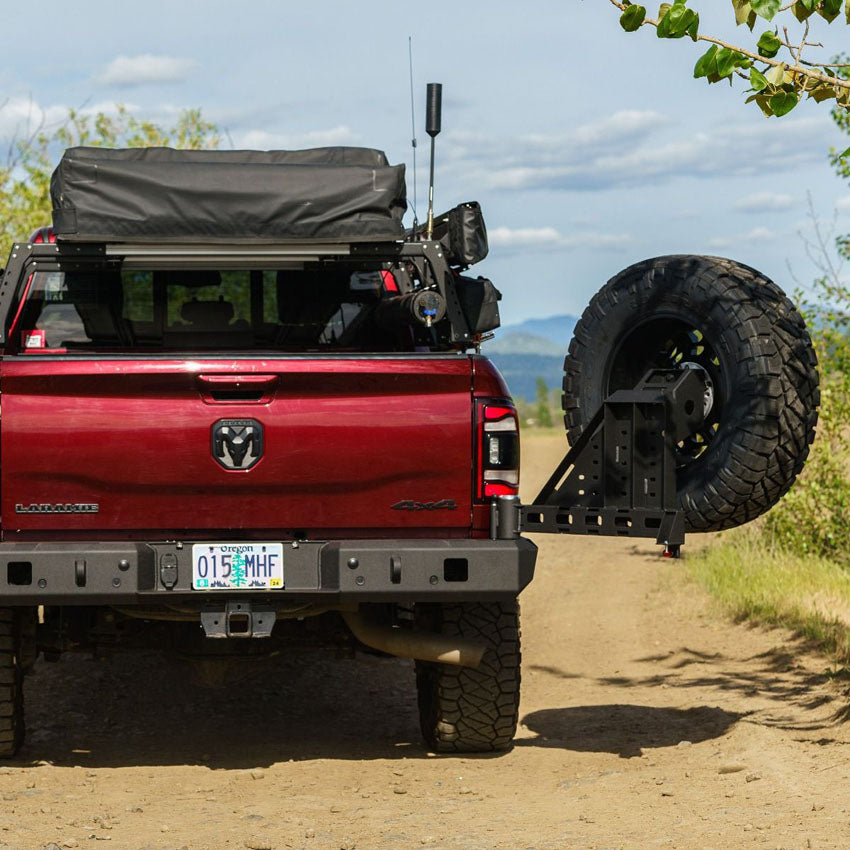 2010-2023 Ram 2500/3500 High Clearance Dual Swing Out Rear Bumper W/ Parking Sensors Chassis Unlimited