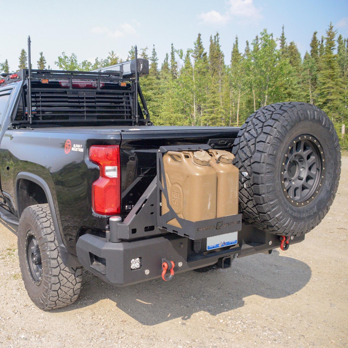 2020-2023 Silverado/Sierra 2500/3500 Octane Dual Swing Out Rear Bumper With Parking Sensors Chassis Unlimited