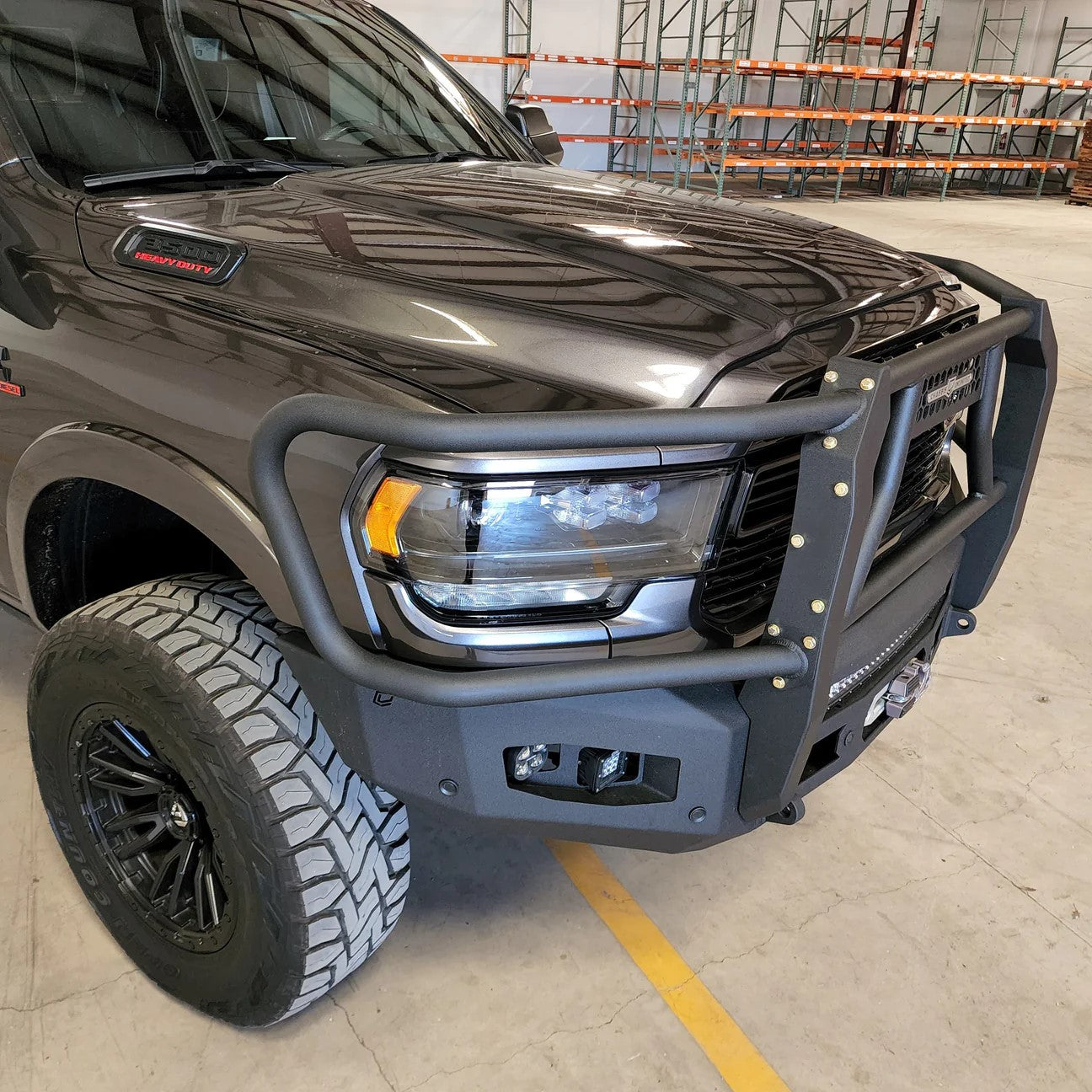 2019-2023 Ram 2500/3500 Attitude Front Winch Bumper W/ Guard No Parking Sensors