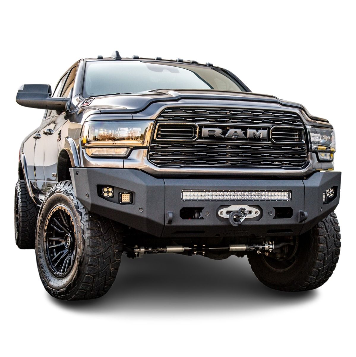 2019-2023 Ram 2500/3500 Attitude Series Front Winch Bumper- No Parking Sensors Chassis Unlimited