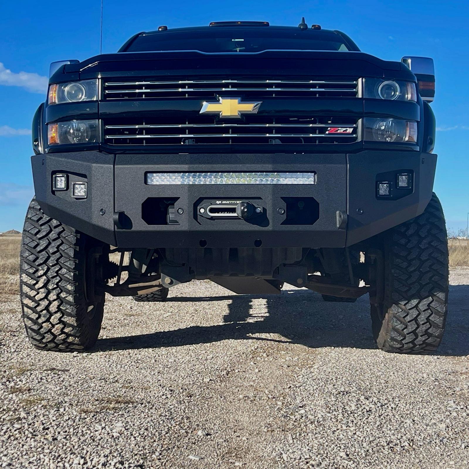 2015-2019 Silverado 2500/3500 Attitude Front Winch Bumper No Parking Sensors