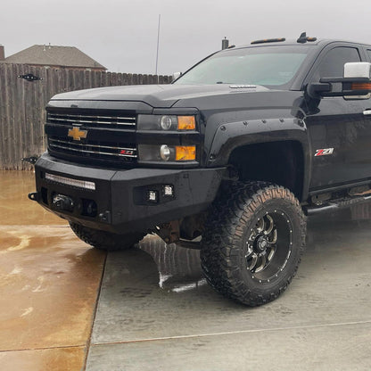 2015-2019 Silverado 2500/3500 Attitude Front Winch Bumper No Parking Sensors