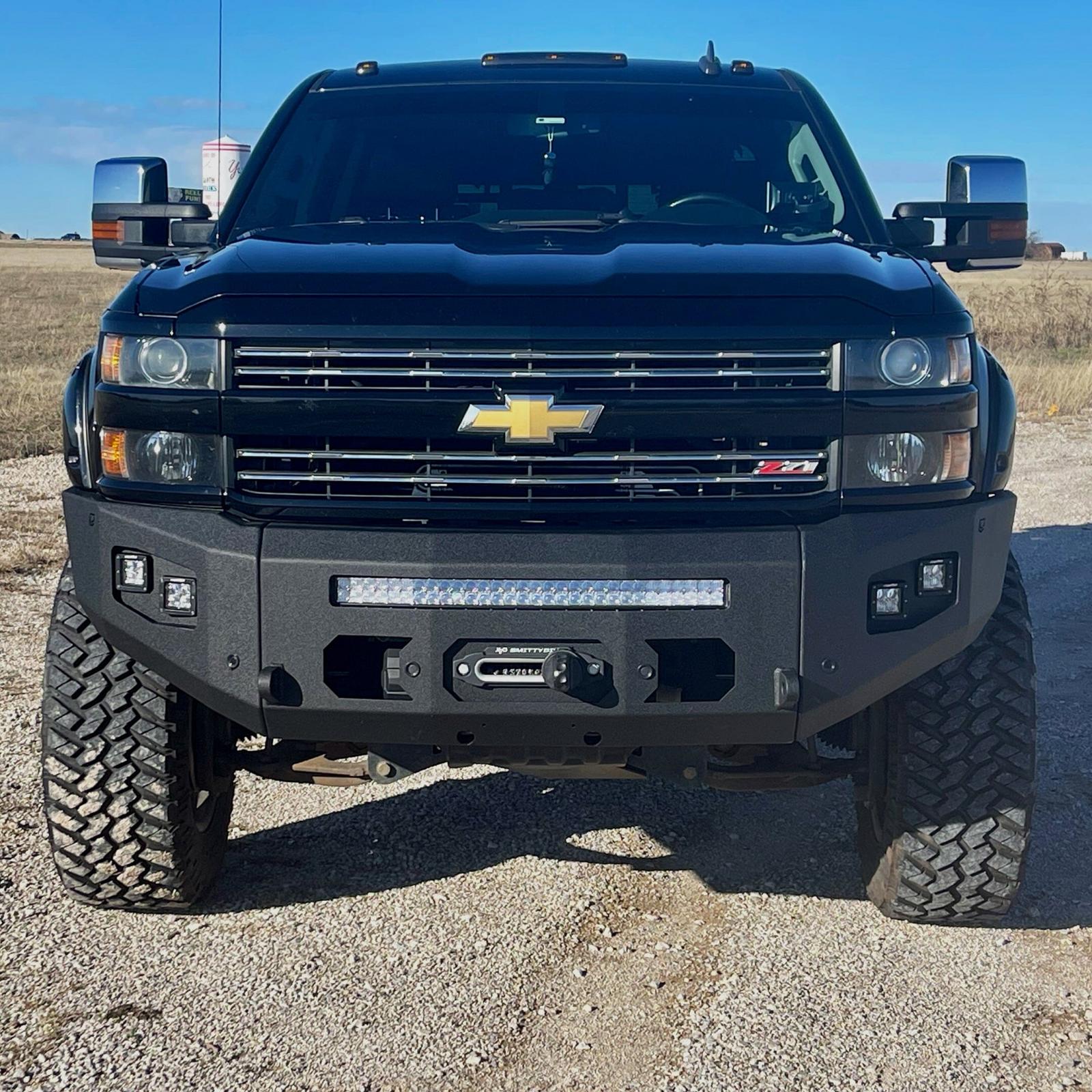 2015-2019 Silverado 2500/3500 Attitude Front Winch Bumper No Parking Sensors